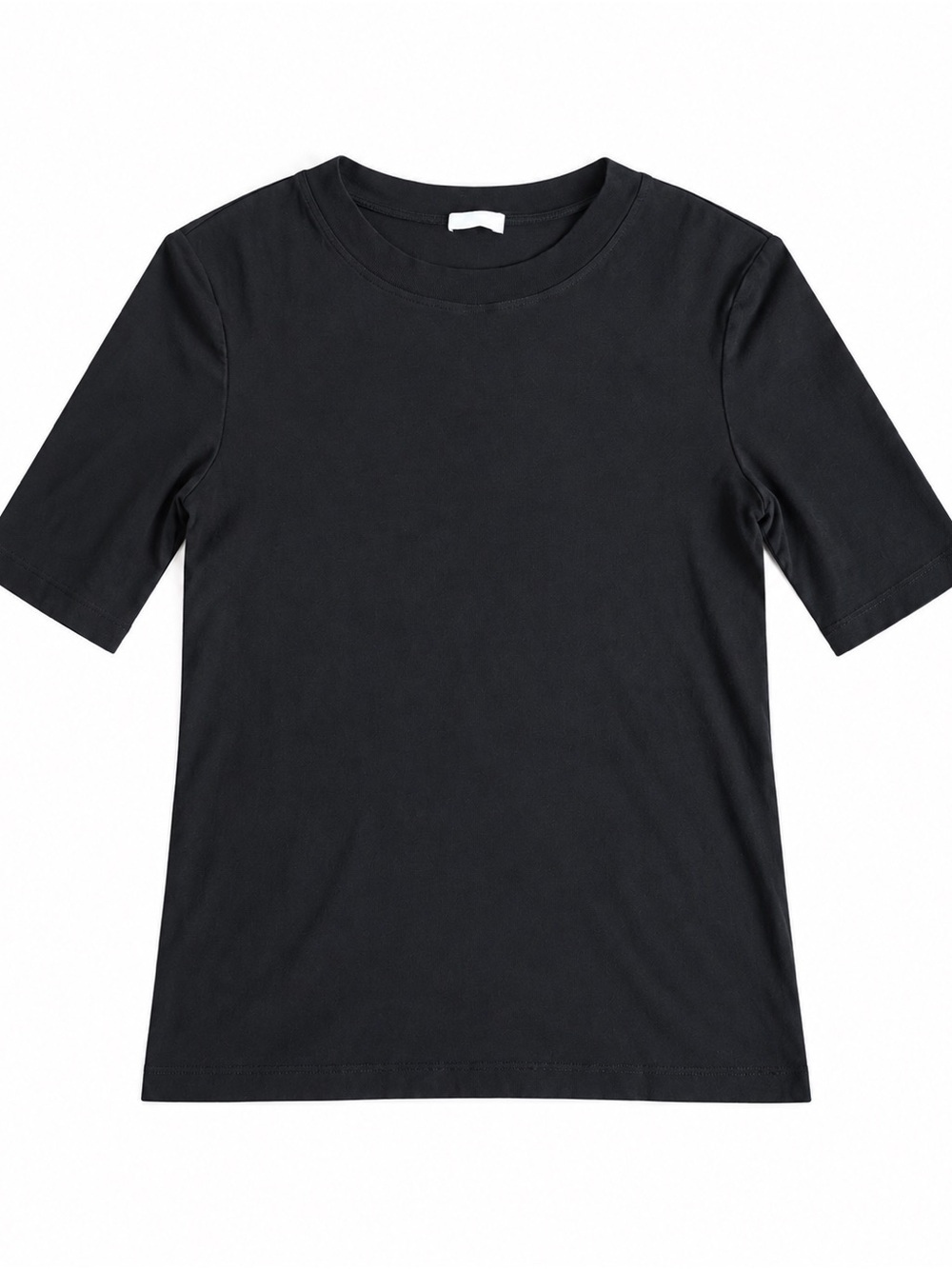 Rosetta Getty Black Crewneck Short Sleeve T-Shirt Luxury Basic Medium